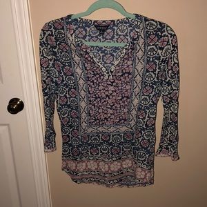Lucky Brand V-Neck Long Sleeved Shirt